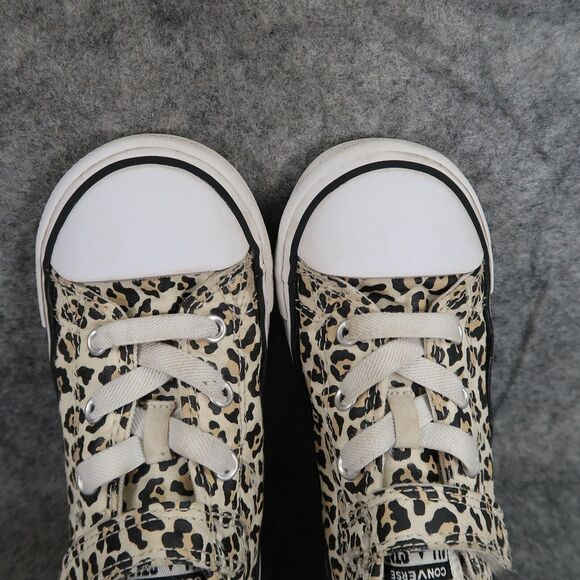 Converse Shoes Infant 9 Sneakers Chuck Taylor All Star Low Toddler Leopard Print - Picture 8 of 14